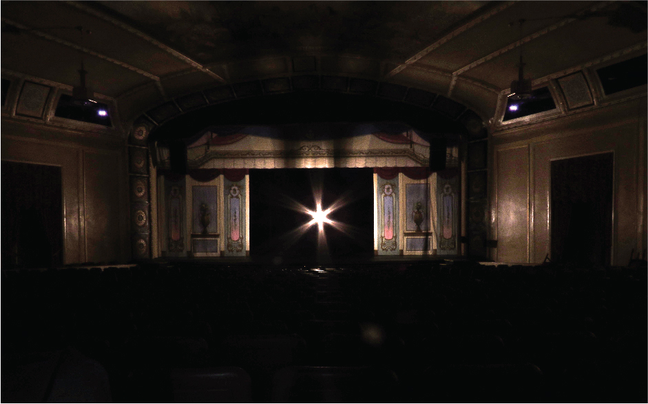 Sanderson Centre stage with ghost light